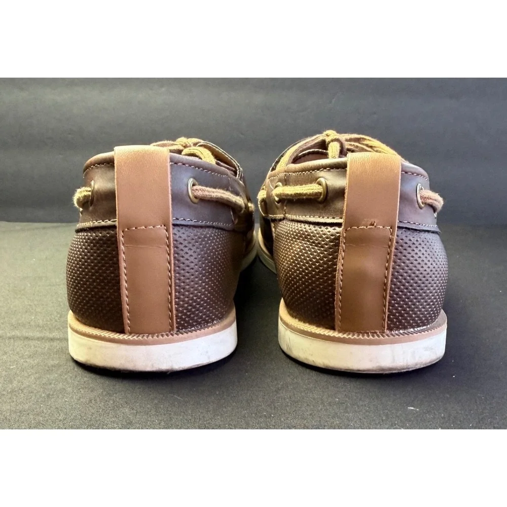 Sonoma Mitchell Boat Shoes Sz 12 Brown Ortholite Cushioned‎ Nautical Deck Loafer
